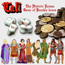 Load image into Gallery viewer, TALI, Roman Knuckle Bones and Micro Roleplaying, 2 Games in one