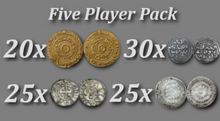 Load image into Gallery viewer, Swords &amp; Sails Historic Metal Coins New Denominations
