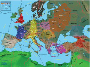 Swords & Sails Extra Large Neoprene Map 4 x 3 ft