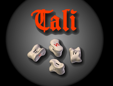 Load image into Gallery viewer, Tali Roman Knuckle Bones Dice + Bag only Accessories

